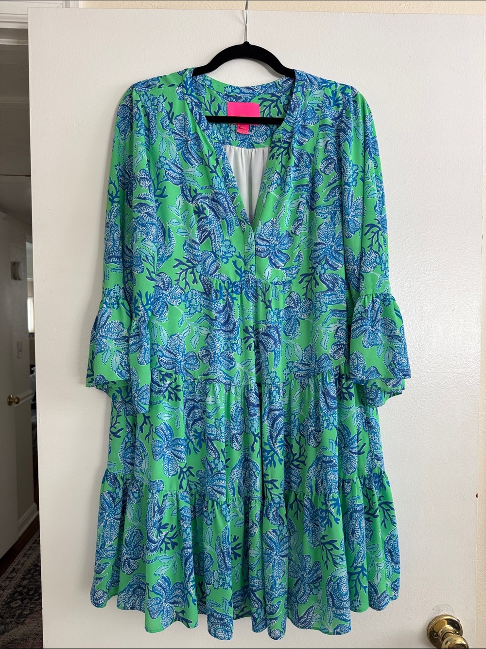 Lily Pulitzer Floral Tiered V-Neck Dress